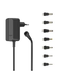 Hama Alimentation Multidispositivo - Potencia 7.2W - Indicateur LED - 7 Adaptadores - Intensidad Maxima 0.6A - Voltaje Réglable 