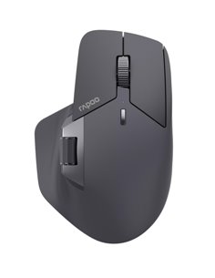Rapoo MT760LW Souris Inalambrico - Bluetooh et 2.4GHz - 4000 DPI - Batterie Rechargeable Ecologica - Couleur Noir