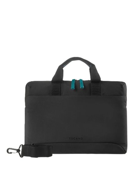 Tucano Smilza Maletin Portable 15,6" - Taille Slim - Système Anti-Choques - Mango Double - Couleur Noir