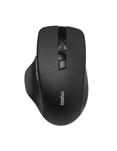 Rapoo M610 Souris Inalambrico - Bluetooh et 2.4GHz - 1600 DPI - Batterie Rechargeable Ecologica - Couleur Noir