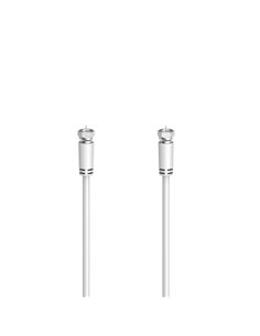 Hama Câble Coaxial de Antena Tipo F - Longueur 1.5m - Couleur Blanc