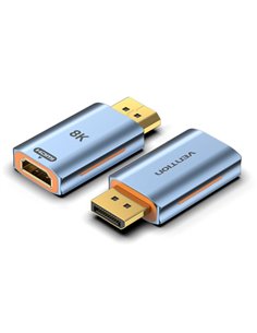 Vention Adaptateur Displayport 1.4 8K Mâle à HDMI 2.1 8K Femelle - Couleur Bleu
