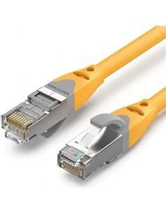 Vention Câble de Réseau - Cat.6a SFTP - Longueur 30m - Vitesse Jusqu'à 10Gbps - 27AWG - Blindaje Multicapa - Couleur Jaune