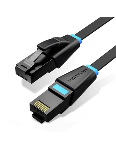 Vention Câble de Réseau - Cat.6a UTP - Longueur 2m - Vitesse Jusqu'à 1Gbps - 32AWG - Cubierta de PVC - Couleur Noir