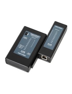 Vention Testeador Manual Pour Cables de Réseau RJ45 et RJ11 - Portée jusqu'à 300m - Couleur Noir