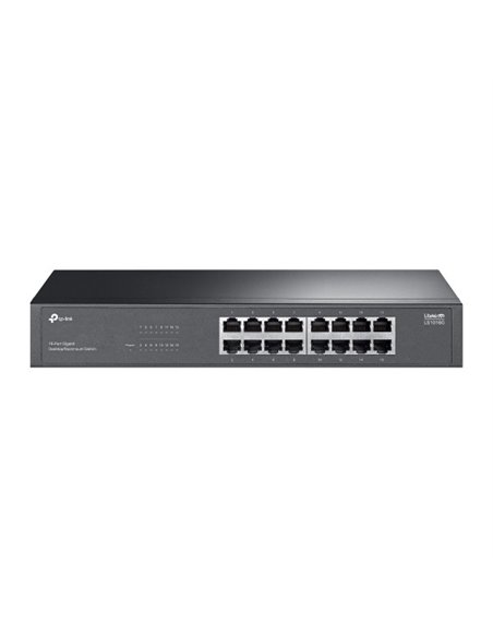 TP-Link LS1016G Switch 16 Puertos - No Administrado - RJ45 1Gbps - Plug and Play - Conmutacion Jusqu'à 32 Gbps - Couleur Noir