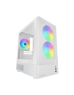 Mars Gaming MC-ONYX Minitorre Micro-ATX/Mini-ITX - 3 Ventiladores ARGB FDB de 120mm - Vidrio Templado - USB 3.0 - USB 2.0 - Audi