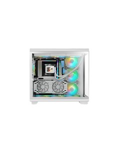Mars Gaming MC-REV Boîte Torre ATX - Tres Ventiladores ARGB - Double Cristal Templado - Double caméra - 7 Ranuras de Expansion -