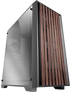 Mars Gaming MC-WOODC Boîte Torre ATX - Ventilateur FDB de 120mm - Panel de Cristal Cromado - Supporte Refrigeracion Liquida Jusq