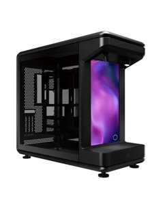Cooler Master MasterFrame 360 Stage LCD Boîte ATX - 2x USB-À 3.2 1x USB-C 4.0 1x Audio et Micro - Écran 15,6" FHD - Focos ARGB -