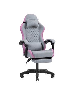 Mars Gaming MGC-X FABRIC Silla Gaming Ergonomica - Reposapies Extensible - Cojines Lumbar et Cervical - 660x540x1250mm - Tejido 
