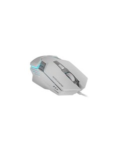 Mars Gaming MM024 Souris Gaming Optico - Sensor 4000dpi - Switches HUANO - Iluminacion RGB - 127x73x35mm - Couleur Blanc