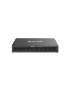 Mercusys MS110CP Swtich 10 Puertos RJ45 - 8 Puertos 10/100Mbps PoE+ - 2 Puertos Gigabit - Jusqu'à 250 Metros de Portée - Couleur