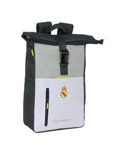 Safta Real Madrid Sac à dos de 15.3L Pour Portable Jusqu'à 15.6" - Solapa Avec Hebilla - Rejilla Antisudor - 28x42x13cm - Couleu