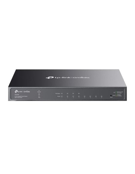 TP-Link Omada SG2008P Switch 8 Puertos RJ45 1Gbps - Negociacion Automatica - 4xPoE+ - Funciones et Sécurité Avanzada - Supporte 