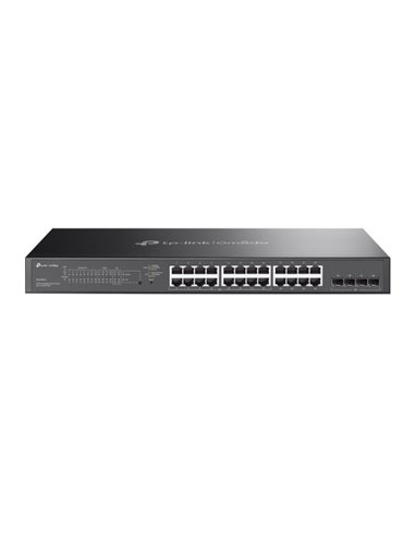 TP-Link Omada SG2428LP Switch 28 Puertos - Gestionado - 8xRJ45 1Gbps - 16xRJ45 PoE+ 1Gbps - 4xSFP - Supporte QOS - Conmutacion J
