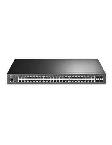 TP-Link Omada SG3452P Switch 52 Puertos - Gestionado - 48xRJ45 PoE+ 1Gbps - 4xSFP 1Gbps - Conmutacion Jusqu'à 104Gbps - Supporte