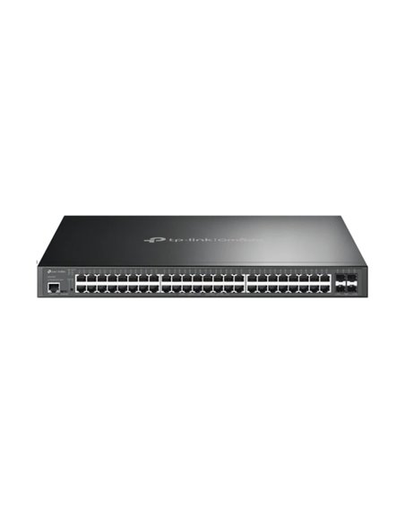 TP-Link Omada SG3452XP Switch 52 Puertos - Gestionado - 48xRJ45 PoE+ 1Gbps - 4xSFP+ 10Gbps - Supporte QOS - Conmutacion Jusqu'à 