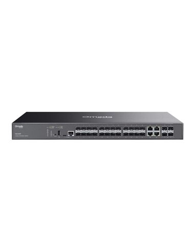 TP-Link Omada SG5428XF Switch 28 Puertos - Gestionable - 20xSFP - 4xRJ45/SFP Combo - 4xSFP+ 10Gbps - Conmutacion Jusqu'à 128Gbps