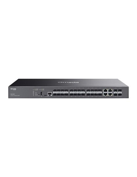 TP-Link Omada SG5428XF Switch 28 Puertos - Gestionable - 20xSFP - 4xRJ45/SFP Combo - 4xSFP+ 10Gbps - Conmutacion Jusqu'à 128Gbps