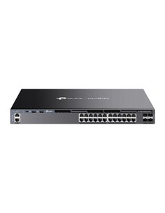 TP-Link Omada SG6428X Switch 28 Puertos - Gestionado - 24xRJ45 1Gbps - 4xSFP 10Gbps - Supporte QOS - Double Alimentation - Conmu