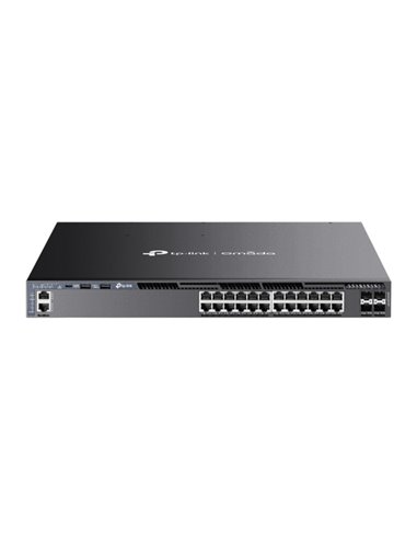 TP-Link Omada SG6428XHP Switch 28 Puertos - Gestionado - 24xRJ45 PoE+ 1Gbps - 4xSFP 10Gbps - Supporte QOS - 4 Ventiladores - Dou