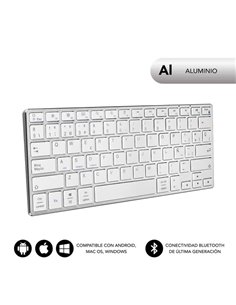 Subblim Clavier Ultrafino Advance Compact - Acabado de Aluminium - Design Ultrafino 7mm - Bluetooth 3.0 - Autonomie 30 dias - Co