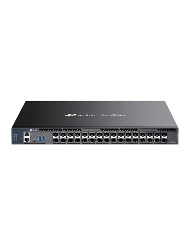 TP-Link Omada SX6632YF Switch 32 Puertos - 4 Ventiladores - 26xSFP+ 10Gbps - 6xSFP28 25Gbps - Sécurité Avanzada - Conmutacion Ju