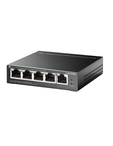 TP-Link TL-SG105MPE Switch 5 Puertos RJ45 1Gbps - Negociacion Automatica - Conmutacion Jusqu'à 10Gbps - Supporte QOS - Autorecup