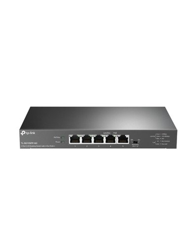 TP-Link TL-SG105PP-M2 Switch 5 Puertos RJ45 2.5Gbps - No Administrado - 4xPoE++ - Supporte QOS - Conmutacion Jusqu'à 25Gbps - Co