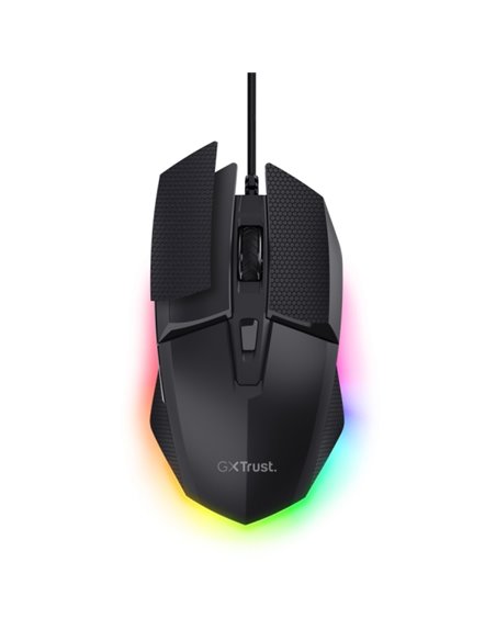 Trust GXT 121 Felox+ Souris Gaming Avec 6 Botones - Réglable Jusqu'à 10.000dpi - Luz LED RGB - Almohadillas Antidérapants - 42x7