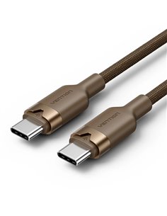 Vention Câble USB-C - Potencia Jusqu'à 60W - Longueur 2m - Carcasa de Aluminium - Vitesse Jusqu'à 480Mbps - Recubrimiento de Nai