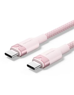 Vention Câble USB-C - Potencia Jusqu'à 240W - Longueur 2m - Recubrimiento de Nailon Tressé - Vitesse Jusqu'à 480Mbps - Couleur R