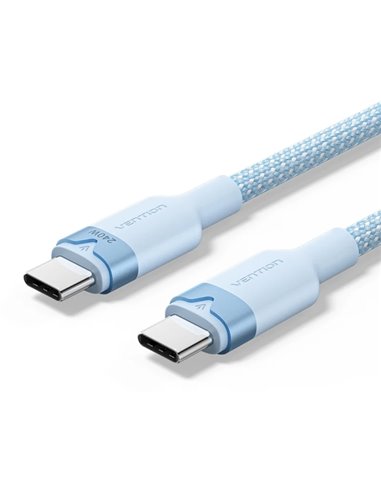 Vention Câble USB-C - Potencia Jusqu'à 240W - Longueur 1m - Recubrimiento de Nailon Tressé - Vitesse Jusqu'à 480Mbps - Couleur B