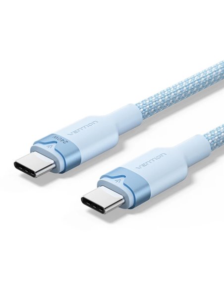 Vention Câble USB-C - Potencia Jusqu'à 240W - Longueur 1m - Recubrimiento de Nailon Tressé - Vitesse Jusqu'à 480Mbps - Couleur B