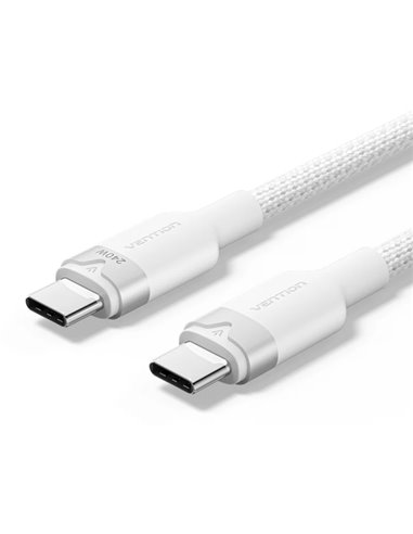 Vention Câble USB-C - Potencia Jusqu'à 240W - Longueur 1m - Recubrimiento de Nailon Tressé - Vitesse Jusqu'à 480Mbps - Couleur B