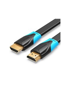 Vention Câble HDMI 2.0 Plano - Résolution 4K - ARC - Longueur 10m - Conectores Chapados en Oro - Revestimiento en PVC - Couleur 