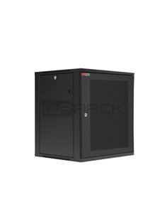 WP RWC-06604-B Armario Mural 6U - Puerta de Acier Perforada - Cerradura de Sécurité - 540x450x310mm - Couleur Noir