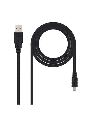 Nanocable Câble USB-À 2.0 Mâle à Mini-USB Mâle 1m