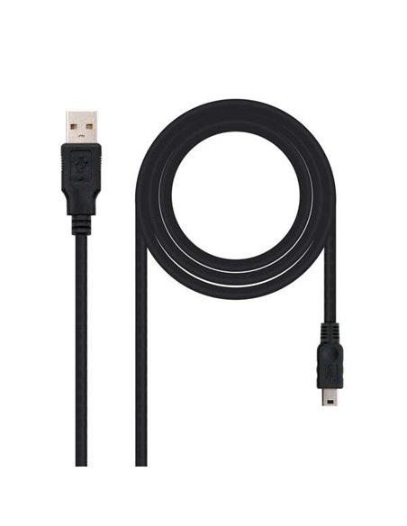 Nanocable Câble USB-À 2.0 Mâle à Mini-USB Mâle 1m