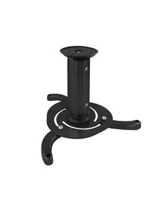 Tooq Support Universal de Techo Pour Proyector - Inclinable et Giratorio - Peso Max 10Kg - Couleur Noir