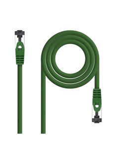 Nanocable Câble Réseau Latiguillo Cat.8.1 2Ghz LSZH SSTP AWG26 - Longueur 0.25m - Couleur Vert