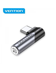 Vention Adaptateur USB-C Mâle à Jack 3.5mm Femelle - Aluminium Gris