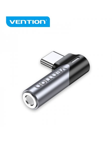 Vention Adaptateur USB-C Mâle à Jack 3.5mm Femelle - Aluminium Gris