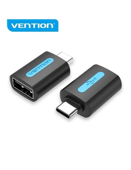 Vention Adaptateur USB-C Mâle à USB 2.0 À Femelle - Couleur Noir