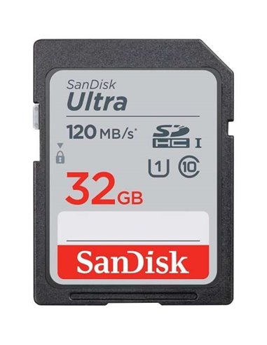 Sandisk Ultra Carte SDHC 32GB UHS-I Clase 10 120MB/s