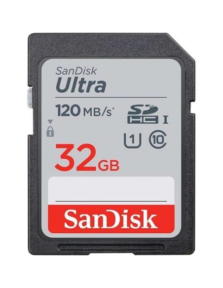 Sandisk Ultra Carte SDHC 32GB UHS-I Clase 10 120MB/s