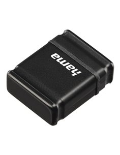 Hama Smartly Memoria Pendrive USB 2.0 Avec Couvercle - 64GB de Capacité - 15Mb/s de Transfert - Couleur Noir