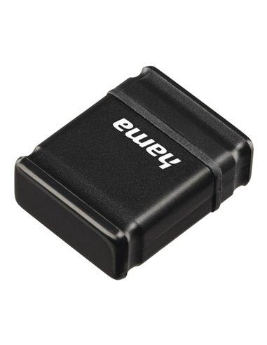 Hama Smartly Memoria Pendrive USB 2.0 Avec Couvercle - 64GB de Capacité - 15Mb/s de Transfert - Couleur Noir