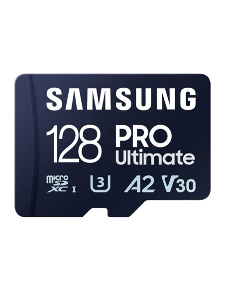 Samsung PRO Ultimate Carte Micro SDXC 128GB UHS-I U3 A2 V30 Avec Adaptateur SD